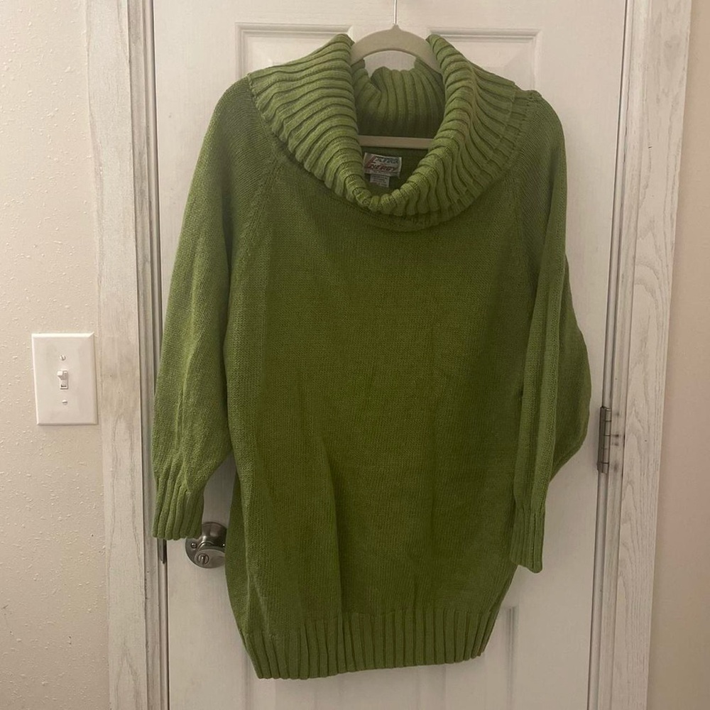 Vintage Green Sweater Dress